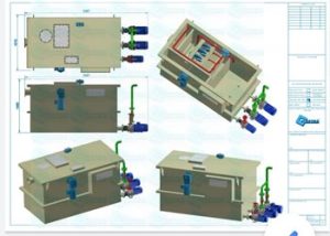 Máy tách mỡ tiêu chuẩn Đức cho nhà hàng 5 Sao